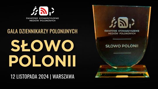 Zaproszenie na Galę Dziennikarzy Polonijnych 2024 – Słowo Polonii