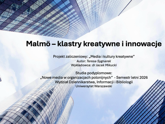 Malmö – klastry kreatywne i innowacje