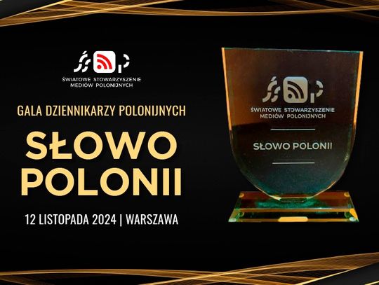 Zaproszenie na Galę Dziennikarzy Polonijnych 2024 – Słowo Polonii