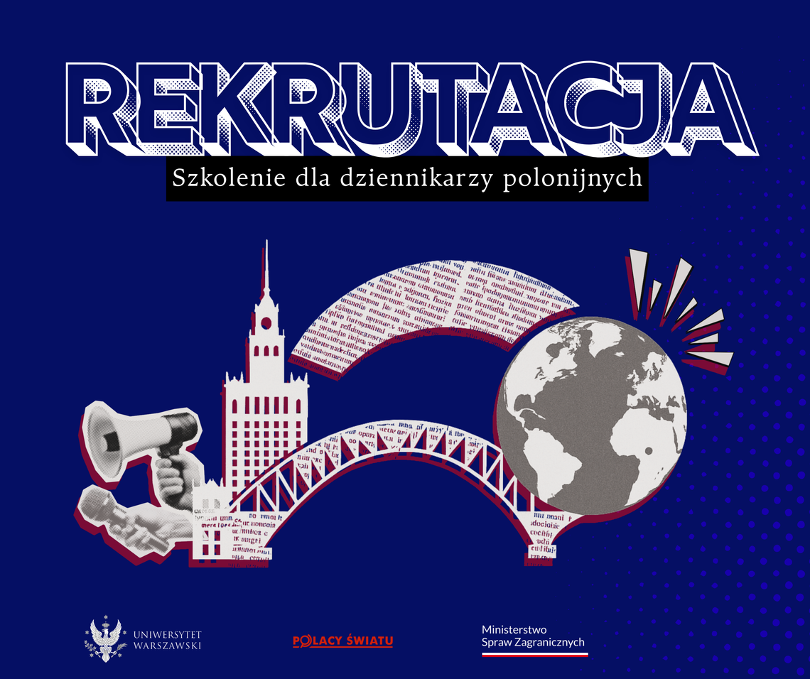Rekrutacja na studia podyplomowe online dla dziennikarzy polonijnych.