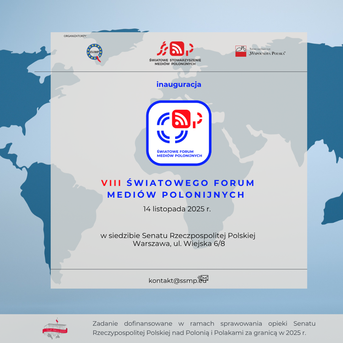 VIII. Światowe Forum Mediów Polonijnych – Warszawa–Pułtusk 14–16 listopada 2025