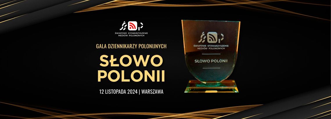 Zaproszenie na Galę Dziennikarzy Polonijnych 2024 – Słowo Polonii